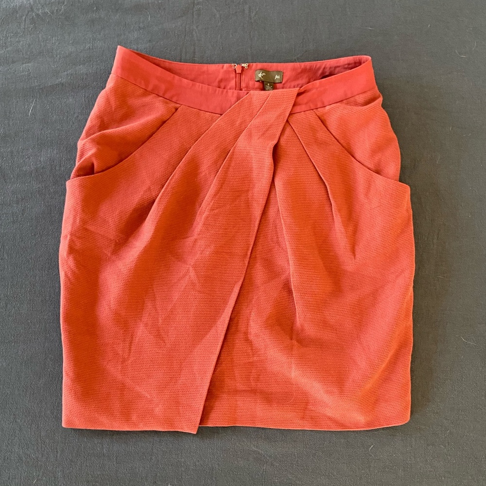 Anthropologie Fei Silk Wrap Skirt